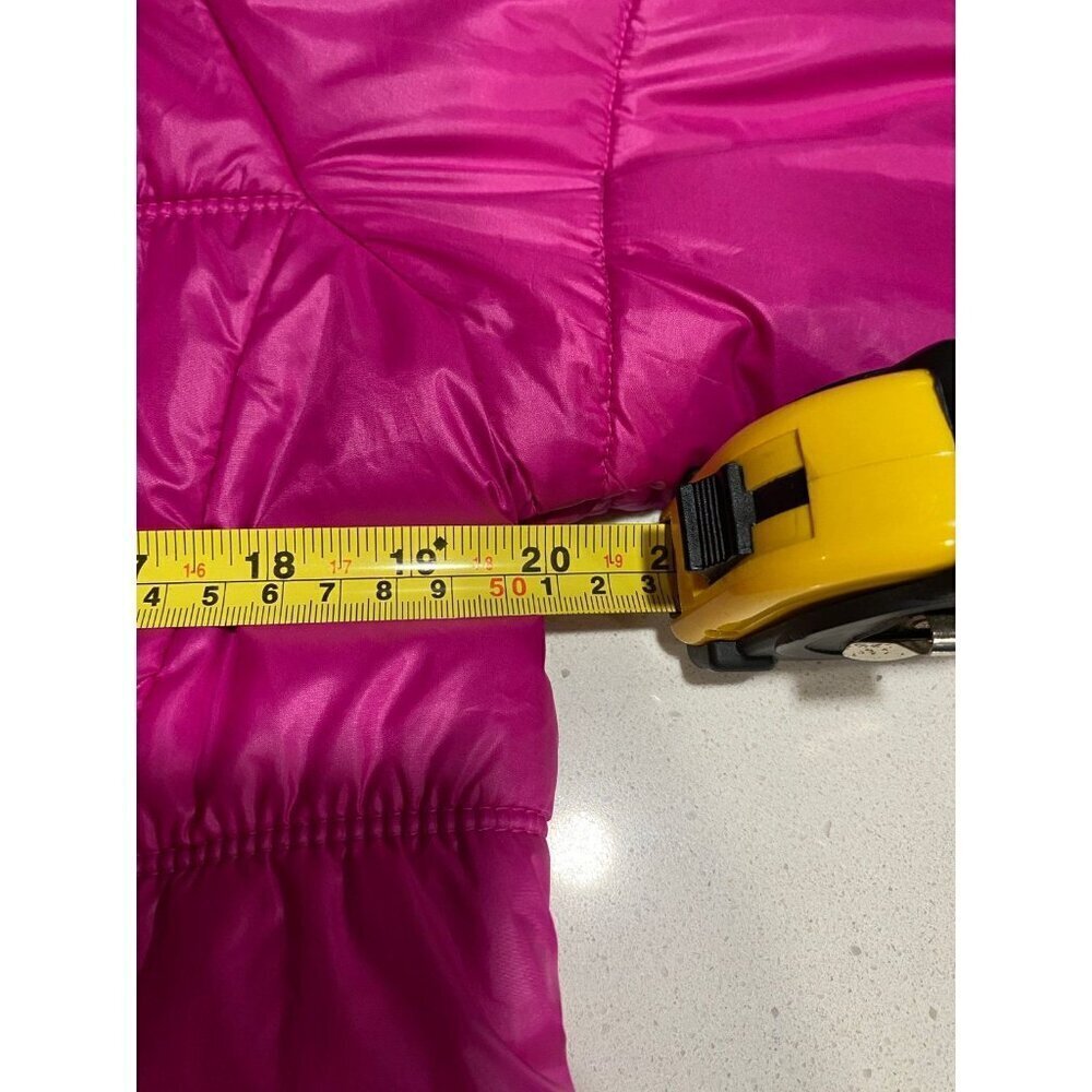 Girl’s XL Columbia Omni-Heat Puffer Jacket Zip-Up Hot Pink - Picture 9 of 11